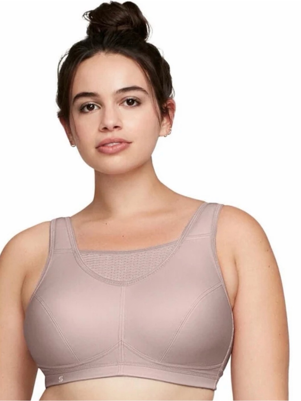 NWOT Glamorise No Bounce Elite Wirefree Sports Bra Mauve 36C